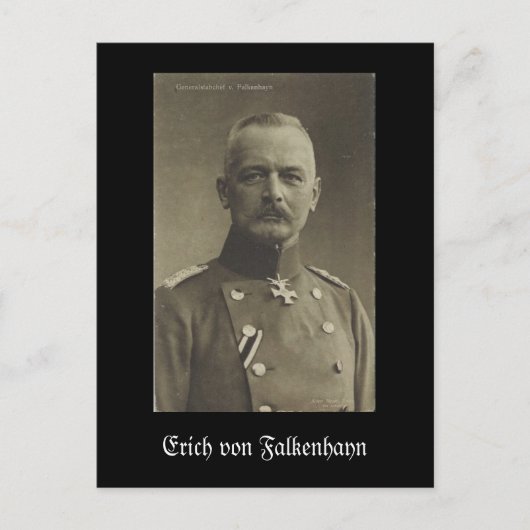 Erich von Falkenhayn Postkarte (Vorderseite)