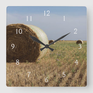 Erick, Oklahoma, USA - Weg 66 Quadratische Wanduhr