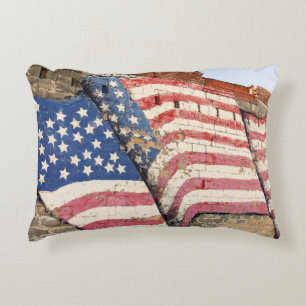 Erick, Oklahoma, USA. Weg 66 Zierkissen