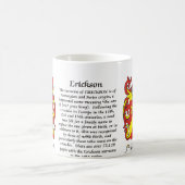 Erickson-Familien-Wappen Tasse (Mittel)