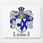 ERICKSON-FAMILIENWAPPEN - ERICKSON-WAPPEN MOUSEPAD<br><div class="desc">ERICKSON-FAMILIENWAPPEN - ERICKSON-WAPPEN A Wappen wird auch manchmal ein Familienwappen,  Code der Arme oder Familien-Schild genannt</div>