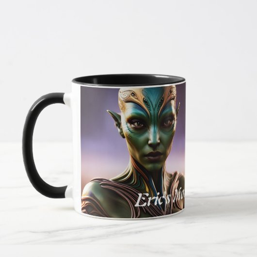 Eric's Personalisiert anpassbares Koffein am Morge Tasse (Links)