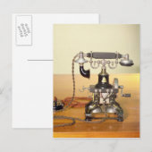 Ericsson Telefon, 1890 Postkarte (Vorne/Hinten)