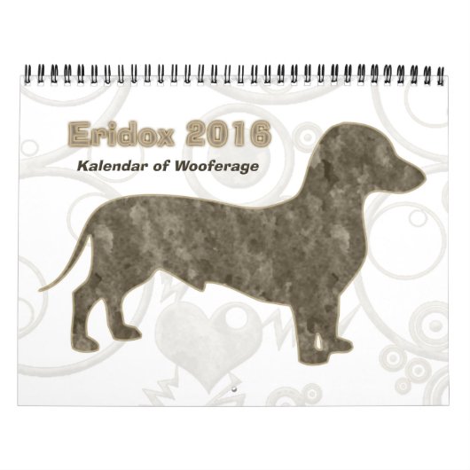 Eridox 2016 Dackel-Kalender Kalender (Titelbild)