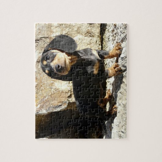 Eridox Dackel-Karma-Welpen-Puzzlespiel Puzzle (Vertikal)