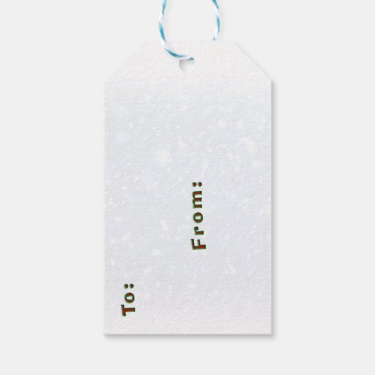 Eridox Frohe Weihnachten Alte Dackel Geschenkanhänger (Rückseite)