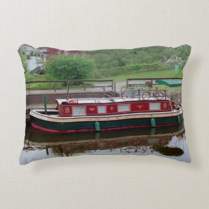 Erie Canal Boat Accent Pillow Dekokissen