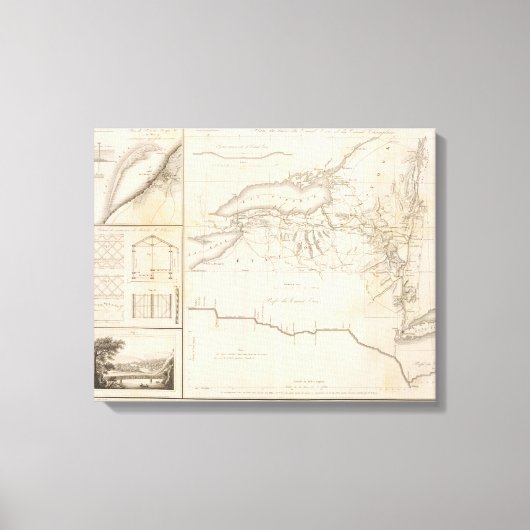 Erie Canal Leinwanddruck (Vorderseite)