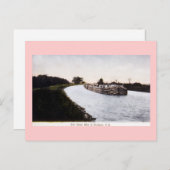 Erie Canal, westlich von Broadport, New York Postkarte (Vorne/Hinten)