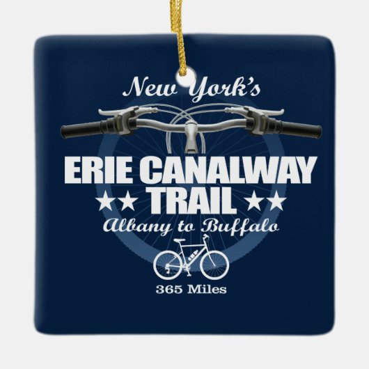 Erie Canalway Trail (H2) Keramikornament (Vorderseite)