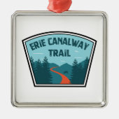 Erie Canalway Trail Ornament Aus Metall (Vorne)
