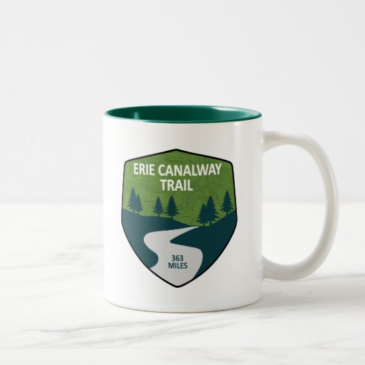 Erie Canalway Trail Zweifarbige Tasse (Rechts)