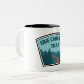 Erie Canalway Trail Zweifarbige Tasse (Vorderseite Links)