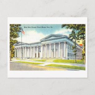 Erie County Court House in Pennsylvania Vintage au Postkarte
