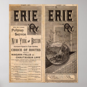 Erie-Eisenbahn Poster