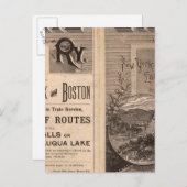 Erie-Eisenbahn Postkarte (Vorne/Hinten)