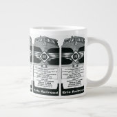 Erie-Eisenbahn-Vorstadtzeitplan-Abdeckung 1958 Jumbo-Tasse (Rechts)