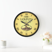 Erie~Lackawanna Station~Walnut St. Montclair NJ~ Große Wanduhr (Zuhause)