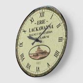 Erie~Lackawanna Station~Walnut St. Montclair NJ~   Große Wanduhr (Winkel)