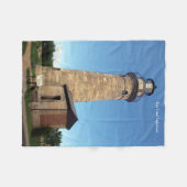 Erie Land Lighthouse Fleece-Decke Fleecedecke (Vorderseite (Horizontal))