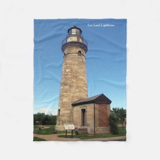 Erie Land Lighthouse Fleece-Decke Fleecedecke (Vorderseite)