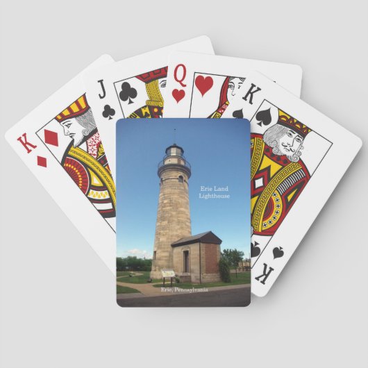 Erie Land Lighthouse Spielkarten (Rückseite)