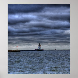Erie-Leuchtturm-Plakat Poster