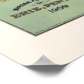 Erie, PA Panoramic Karte - 1909 Poster (Ecke)