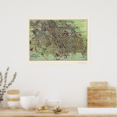 Erie, PA Panoramic Karte - 1909 Poster (Küche)