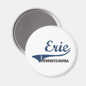 Erie Pennsylvania City Classic Magnet (Vorderseite/Rückseite)