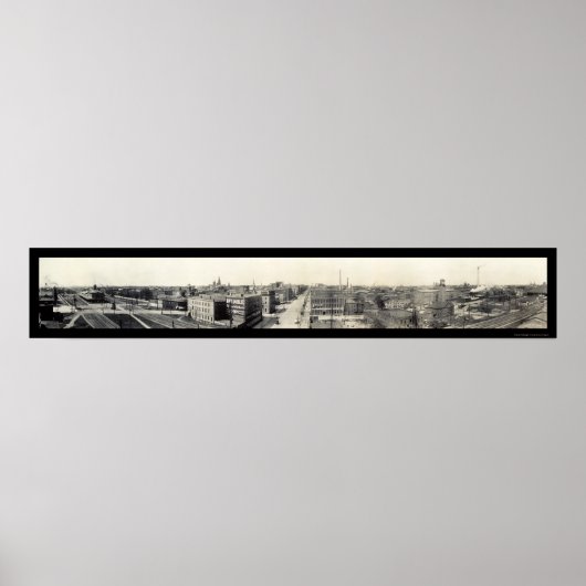 Erie, Pennsylvania Grand Panoramic Foto 1912 Poster (Vorne)