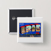 Erie Pennsylvania PA Vintager Großbuchstabe Postka Button (Vorne & Hinten)