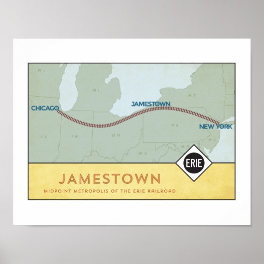 Erie Railroad Poster (11 x 14) (Vorne)