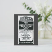 Erie Railroad Vorstädtische Zeitpläne Abdeckung 19 Postkarte (Stehend Vorderseite)