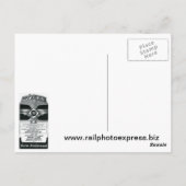 Erie Railroad Vorstädtische Zeitpläne Abdeckung 19 Postkarte (Rückseite)