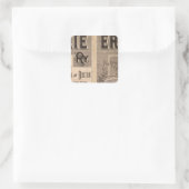 Erie Railway Quadratischer Aufkleber (Tasche)