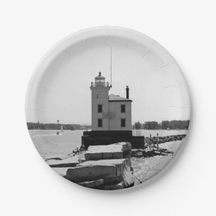 Erie-See-Leuchtturm Pappteller