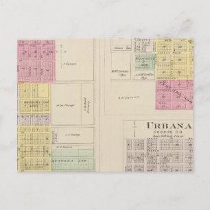 Erie, Thayer, Urbana, Kansas Postkarte