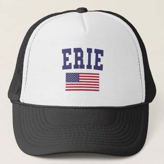 Erie US Flag Truckerkappe (Vorderseite)