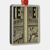 Eriesee- und Western-Eisenbahn Ornament Aus Metall (Rechts)