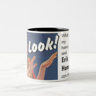 Erik Homemade 'Schau!' Souvenir-Tasse Zweifarbige Tasse
