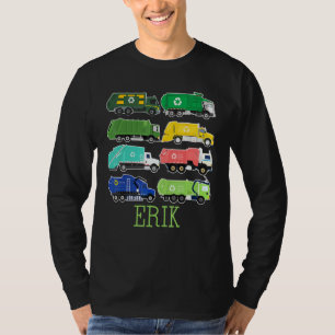 Erik Müllwagen Für Kinder Sammler Ökologe Müllabfu T-Shirt