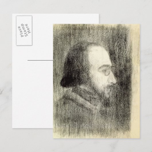 Erik Satie c.1886 Postkarte (Vorne/Hinten)