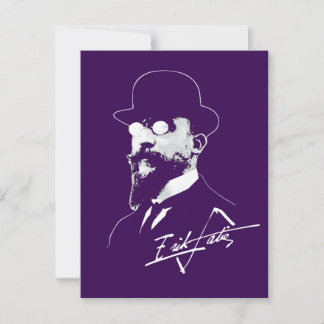 Erik Satie Postkarte