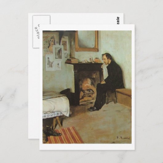 Erik Satie Postkarte (Vorne/Hinten)