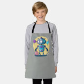Erik the Brainy Bot Schürze (Getragen)