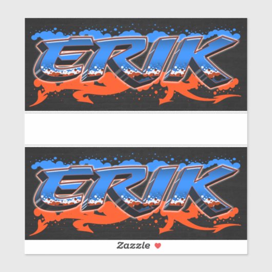 Erik Vorname Name Graffiti Aufkleber Sticker (Blatt)