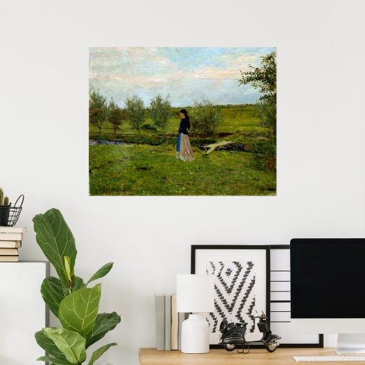 Erik Werenskiold Abend bei Pipping Poster (Heimbüro)