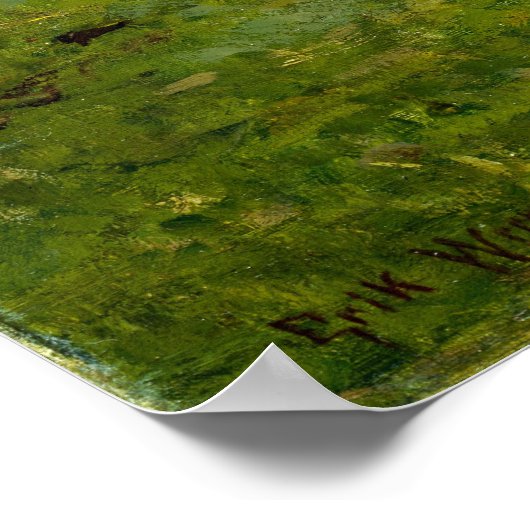 Erik Werenskiold Abend bei Pipping Poster (Ecke)