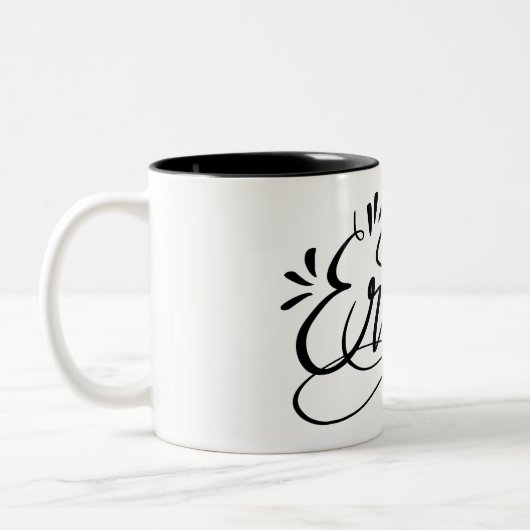 Erika - Personalisierte handgeschriebene Tasse mit (Links)